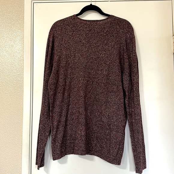 Forever 21 - Men’s Large Burgundy Knit Long Sleeve - Picture 2 of 5